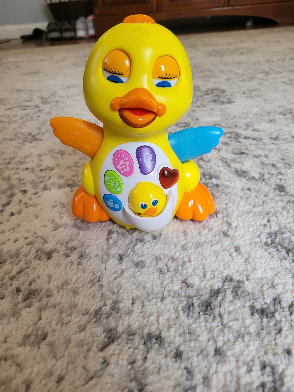 Yellow Interactive Musical Duck Toy for Kids